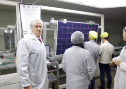 Shanghai, China solar panel production